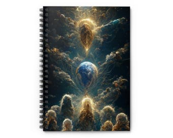 Cosmic Dreams Spiral Notebook - Ruled Line, Space Art Journal, Universe Notebook, Gift for Astronomers, Writing Supplies, Celestial Decor
