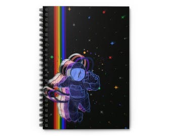 Cosmic Space Explorer Spiral Notebook - Ruled Line, Astronaut Journal, Gift for Kids & Teens, School Supplies, Space Lover Notebook, Cosmic