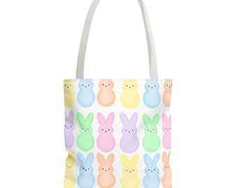 Bolsa de Pascua con estampado de conejo, bolsa de Pascua con estampado de conejo, regalo de primavera, bonita bolsa de Pascua, bolsa reutilizable para la compra, elegante bolsa de compras.