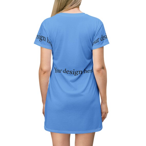 Customizable T-shirt Dress: Relaxed Fit Polyester Summer Dress - Etsy Israel