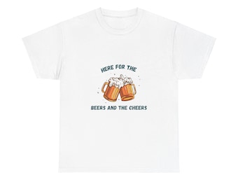 Camiseta unisex Beer Cheers, camiseta gráfica para beber, regalo para amantes del alcohol, camiseta divertida de cerveza artesanal, ropa de cervecería