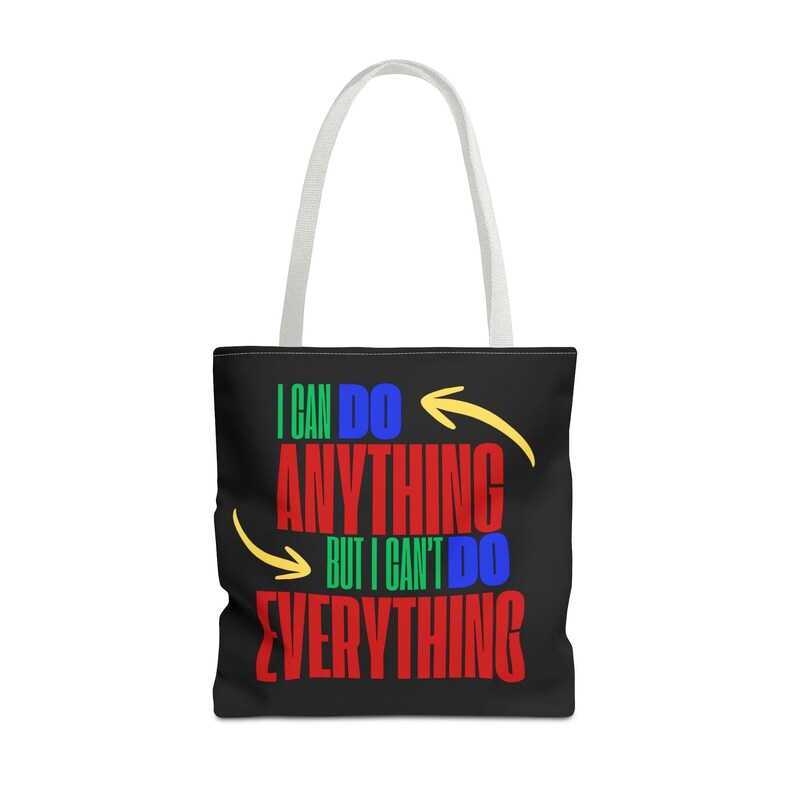 Bolsa de mano motivacional con estampado vibrante, regalo para estudiantes imagen 9