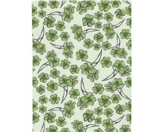 Shamrock Velveteen Plush Blanket, Cozy St. Patrick's Day Gift, Irish Decor, Soft Blanket for Home, Green Clover Throw Blanket