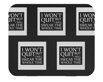 Motivational Mouse Pad for Home Office, Inspirational Desk Accessory, Gift for Gamers, Work from Home Essentials, Quirky Office Decor