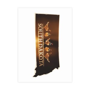 Pacchetto di cartoline del South Dakota: biglietti di auguri souvenir unici per amanti dei viaggi, collezionisti o appunti personali
