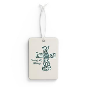 Inspirational Car Air Freshener - Blessings, Faith, Joy, Peace, Hope - Perfect for Home, Gifts, Religious Decor, Car Accessories