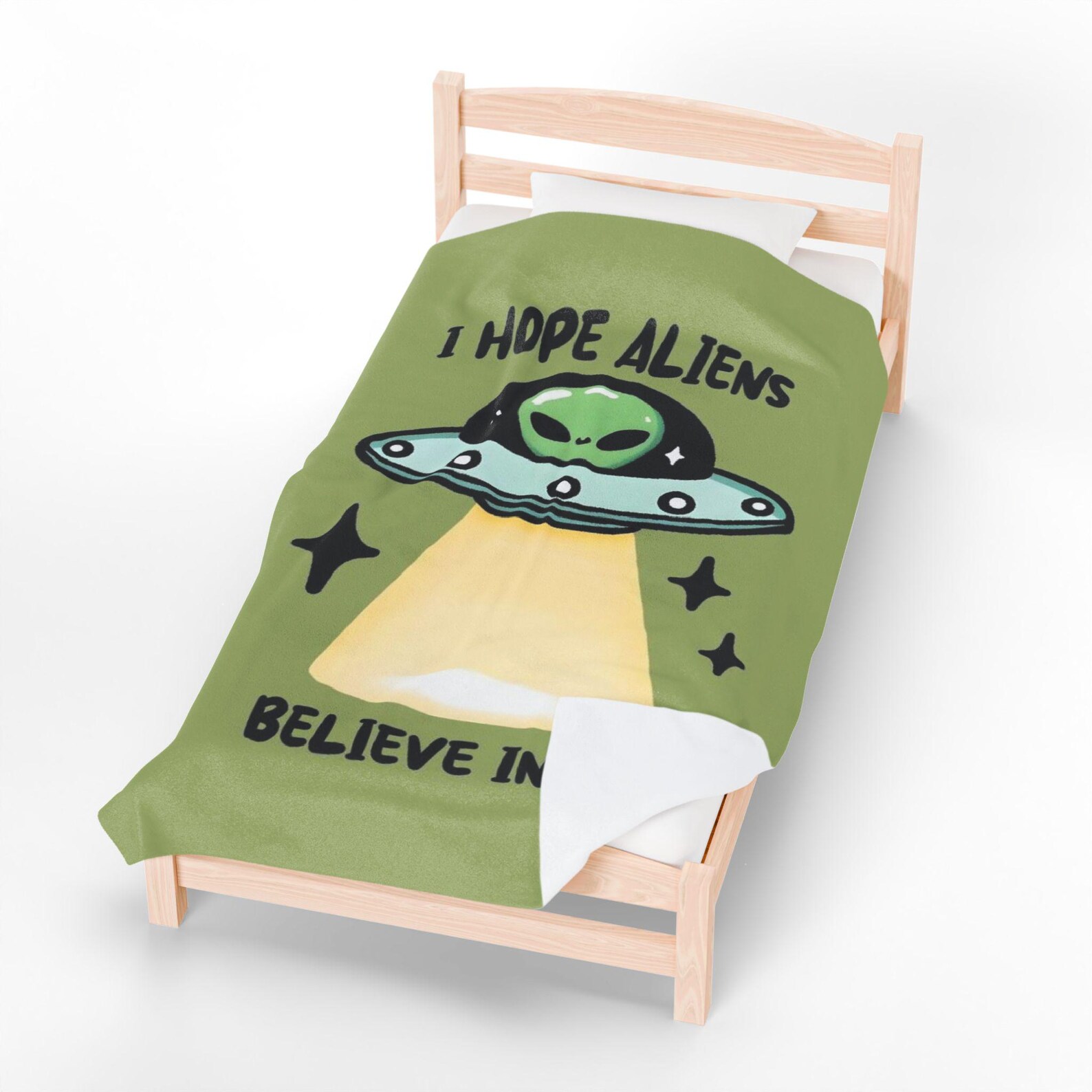 Alien-themed Plush Blanket, Cozy Throw Blanket, Gift for Sci-fi Lovers ...
