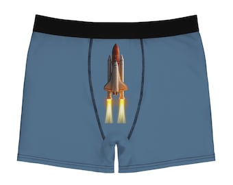 Space Shuttle Rocket Boxer Briefs | Rocket Launch All Over Print