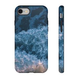 Phone Cases, Ocean Waves Tough Phone Cover, Protective Shell for Beach Lovers, Sea Life Accessories, Coastal Theme Gifts, Hard Shell