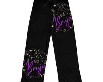 Pantalones de pijama Bruja para mujer, ropa de estar por casa de poliéster