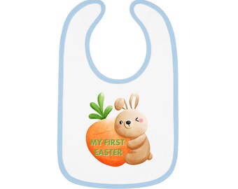 Baby Bib, Easter Baby Bib, Toddler Bib, Baby Shower Gift, Easter Gift, Baby Mealtime, Baby Accessories