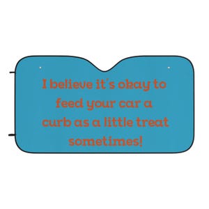Quirky Car Sun Shades with Fun Quote - Auto Accessories, Sun Protection, Gift for Car Lovers, Summer Road Trip Essential, Fun Car Decor