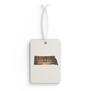 South Dakota Car Air Freshener - Unique Travel Gift, Home Fragrance, Car Decor, State Pride, Souvenir Air Freshener