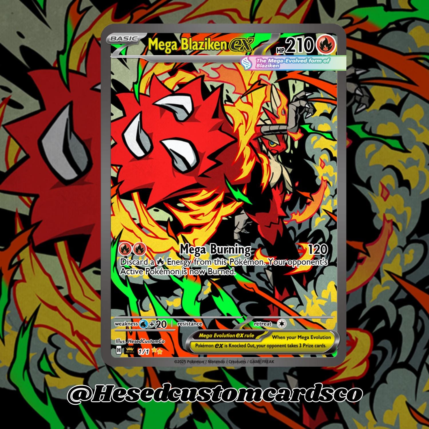 mega blaziken pokemon card M Blaziken EX Pokemon Card