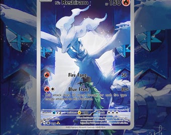 Nのゼクロム＆レシラム フルアートカスタムポケモンカード - Etsy 日本