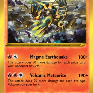 Cartão colecionável Pokémon Primal Groudon Gold Star