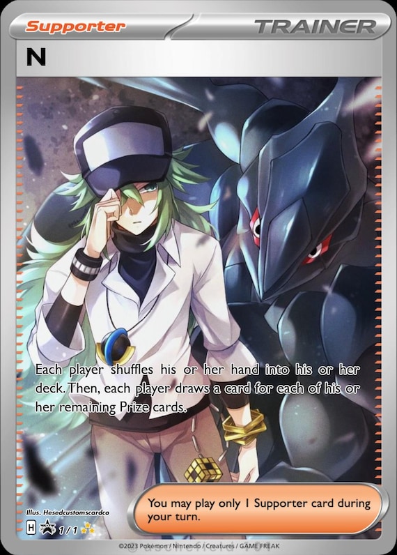 トレーナーNカスタムフルアートポケモンカード（ゼクロム付き） - Etsy