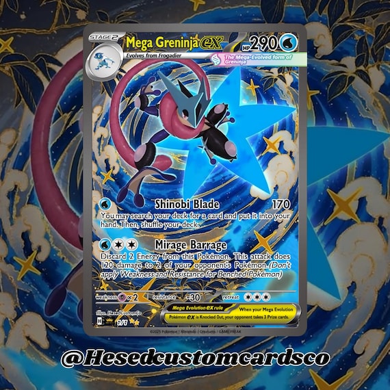 black and blue rare mega ex pokemon cards 2026 Mep En-me Star Promo 033 Lucario Ascended Heroes Premium Poster Collection PSA 9 Graded Card Fighting Mega Brave (270) During your next turn M Charizard X Ex Pokemon