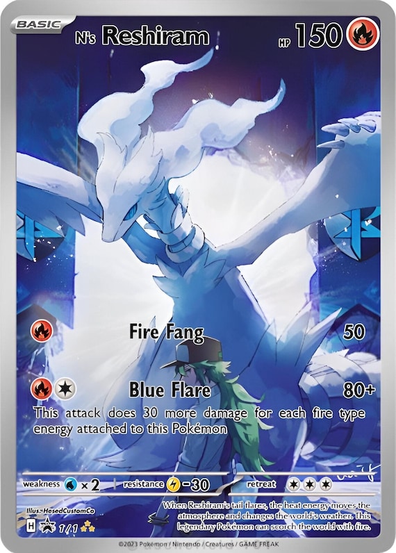 Nのレシラム フルアート ポケモンカード | 伝説の炎のドラゴン