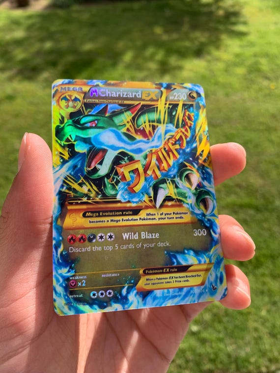 holographic charizard pokemon card price Deck Case Mega Charizard X - Pokémon Card Game | Authentic Japanese Pokémon  TCG Case main image 1