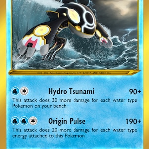 Pokémon Primal Kyogre Gold Star-ruilkaart
