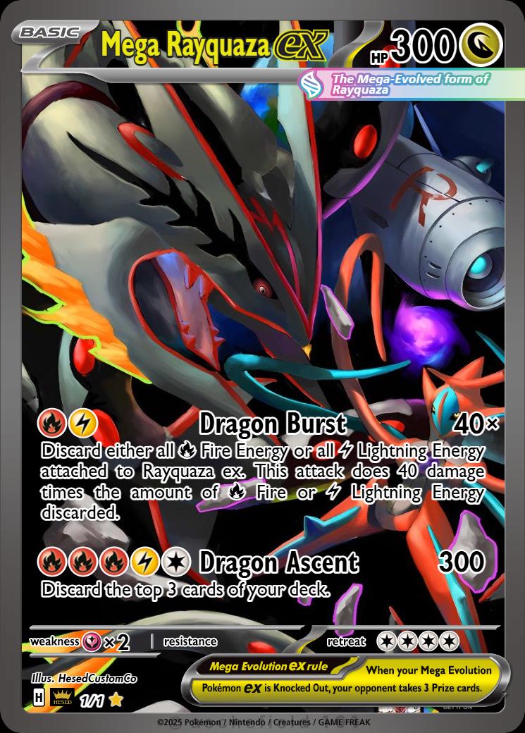 shiny mega rayquaza pokemon card M EX 98/98 XY Ancient Origins Mega Gold Full Art OP PROXIES TCG style setup or your main portfolio M Rayquaza EX (Shiny Full