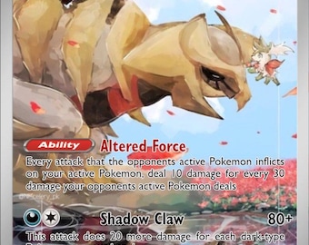 Giratina Shiny Custom Pokmon Card Legendary Alt Art Collection - Etsy  Denmark