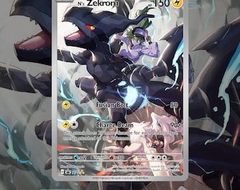 Nのゼクロム＆レシラム フルアートカスタムポケモンカード - Etsy 日本
