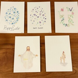 handgemalte Aquarell Osterkarten