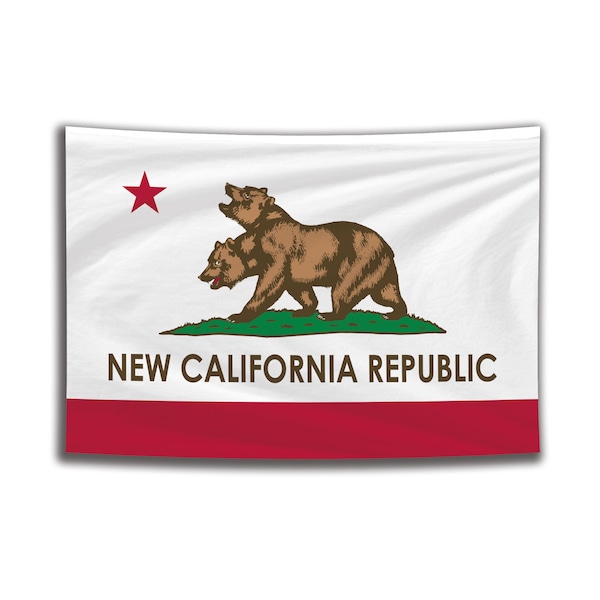 Bandera de la Nueva República de California, Bandera del Estado de California, Bandera de América, NCR Tela decorativa