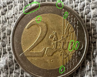 Moneda 2 Euros Finlandia 2001 Con Errores