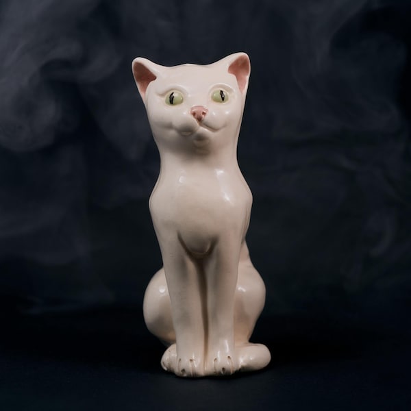 Handmade Ceramic Cat Smoking Pipe