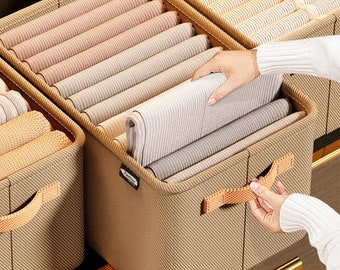 Caja de almacenamiento plegable para organizador de ropa, organizador de cajones de ropa interior, compartimento de almacenamiento, para varias prendas