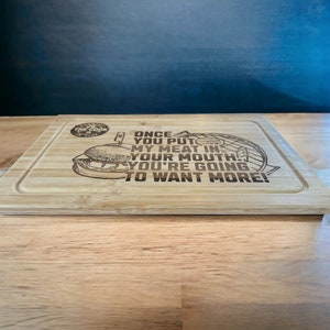 Engraved once you eat my meat cutting board image 2