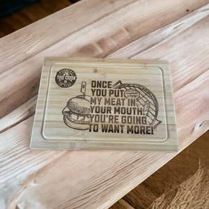 Engraved once you eat my meat cutting board image 1