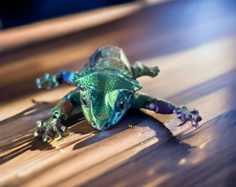 Flexi Gecko 3D Printed