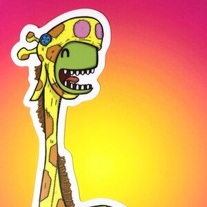 Brontosaurus Giraffe Cosplay Sticker