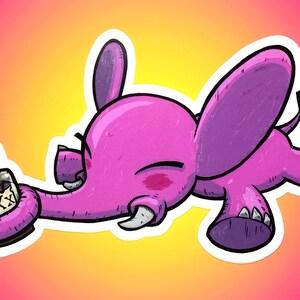 Pink Elephant Sticker