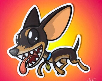 Tri Color Chihuahua Sticker