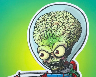 Naklejka Mars Attacks