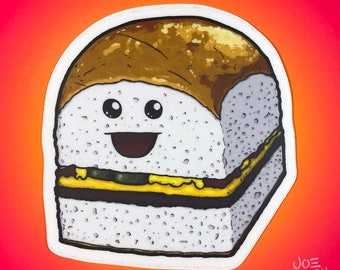 Krystal or White Castle Slider Sticker