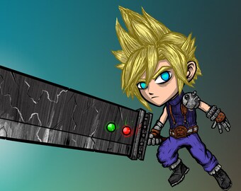 Cloud Strife giclee print