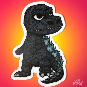 Baby Godzilla Sticker Available in two sizes image 3