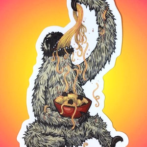 Sloth Eating Spaghetti sticker