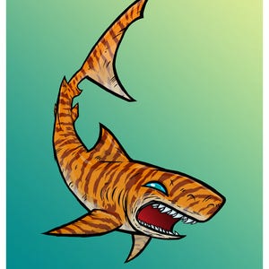 Tiger Shark 11 x 14 Print