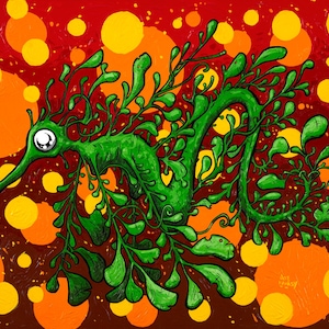 The Mysterious Leafy Seadragon 8x10 print