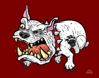 Raging Bulldog Giclee Print