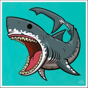 Great White Shark Print