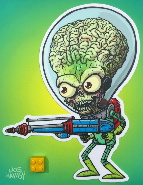Mars Attacks Sticker - Etsy