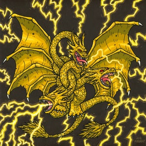 Ghidorah Painting